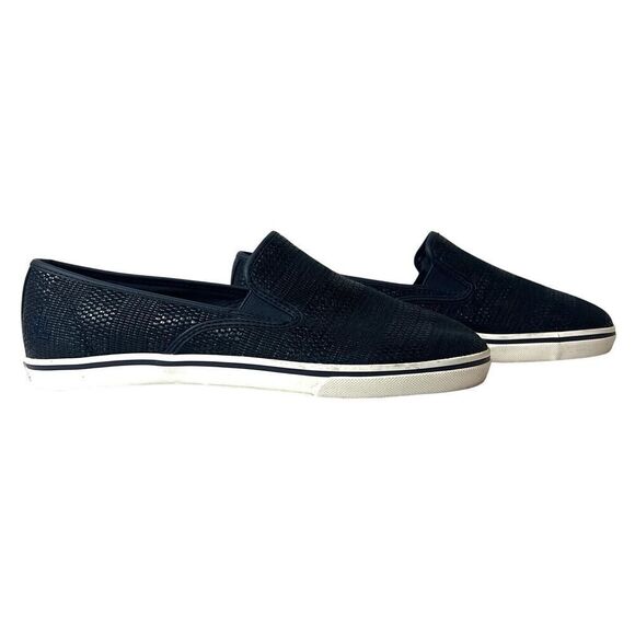 Lauren Ralph Lauren Womens Sz 10B Slip On Flats Casual Shoes Navy Blue Synthetic - Picture 4 of 11